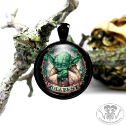 Medalion z grafiką pod szklanym kaboszonem - Yoda Best Star Wars